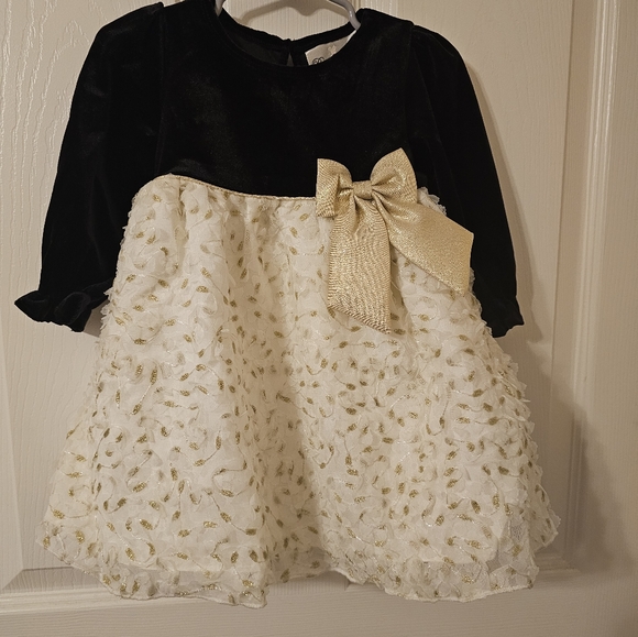 Rare Editions Velour Dress Size 18 Months - Picture 1 of 3